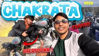 Chakrata Snowfall Me Halat Karab 😭| 2026 ki pheli Snowfall 😍 maja aagaya ⛰️