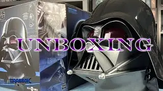 Premium Darth Vader Deluxe Helmet- I LET YOU TRY IT ON!  Unboxing- Hasbro Black Series From Kenobi