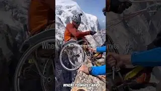 INSANE Wheelchair Rock Climbing! ♿️Aron Anderson. Game changer! #disabled #accessibility #wheelchair