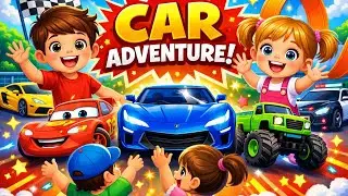 Car Adventure Time! Fun Ride with Kids 😍! || The Kids Cartoon || The Kidz Show ||