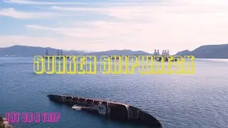 Abandoned and sunken Shipwreck - Greece Athens