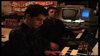 Steve and Gordon playing Oxygene part IV on a Technics EX 301 and a Roland JV30.