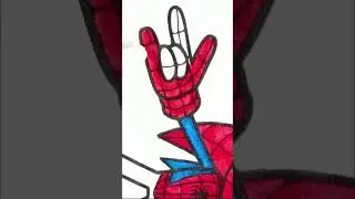 Sonic the hedgehog Spiderman coloring book #speedcoloring #marvel #coloringvideos #art #spiderman