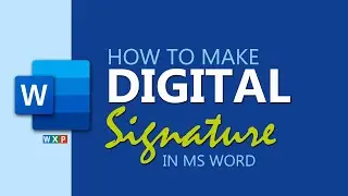 How to Make Digital Signature in MS Word? #wxpm #msword