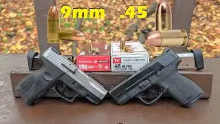Все они повержены натиску хардбола — цельнометаллические патроны .45 ACP против 9 мм от субкомпак...
