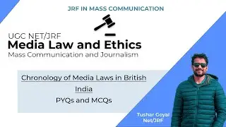 History of Indian media laws before independence | Media Law and Ethics | UGC NET Mass Communication
