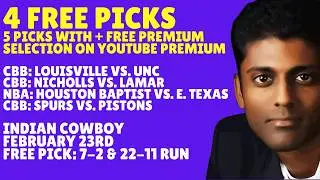 Monday College Basketball Picks Predictions & Best Bets 02/23/2026 Indian Cowboy Picks Predictions