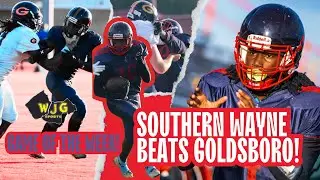 Southern Wayne and Goldsboro goes to the wire! Saints hold on to beat Cougars for 4th year in a row!