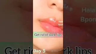 🔥 7 Days Challenge for Pink Lips 💯 //effective remedy for pigmented lips #skincare #pink #shorts #yt