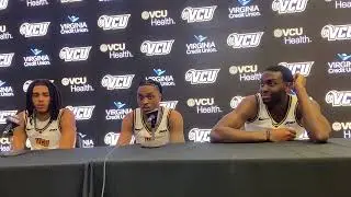 VCU guards Brandon Jennings, Phillip Russell, Joe Bamisile on Rams 63-42 win over Merrimack