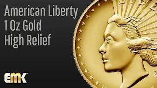 American Liberty - 1 Oz Gold - Stempelglanz Handgehoben - High Relief