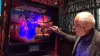 ROBOCOP (Dr. Peter Weller) signs my two Data East Games! Pinball!
