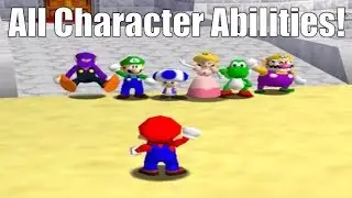 Super Mario 64 Online - All Character Abilities