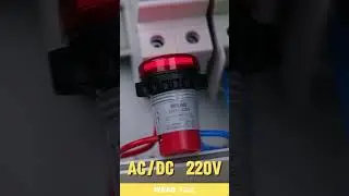 AC & DC Pilot Lights: Showing Power Status on Respective Lines.