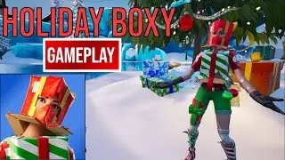 New Holiday Boxy Skin Gameplay (Fortnite Battle Royale)