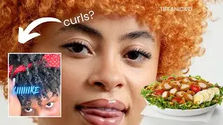CREATING ICE SPICE&rsquo;S HAIRSTYLE 👀🥗🥗 CURL DEFINING 4C HAIR!