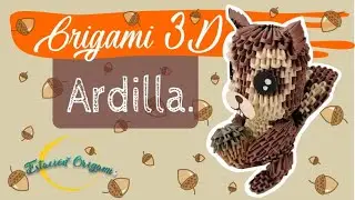 Como hacer una ARDILLA - ORIGAMI 3D