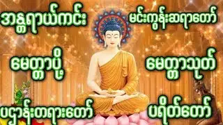 အရပ်ဆယ်မျက်နှာမေတ္တာပို့ ပဌာန်းတရားတော်#မင်းကွန်းဆရာတော်ဘုရား မေတ္တာသုတ် #