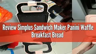 Review Simplus Sandwich Maker Panini Waffle Breakfast Bread Crepe Portable Household Small Baking Ma