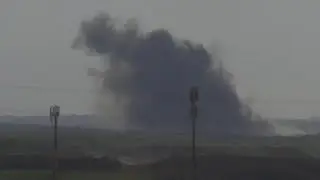 Smoke plume seen rising in Gaza Strip after explosion