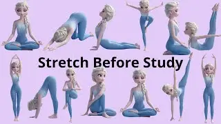 Stretch Before Study with Elsa | Calm Mind Yoga for Kids & Parents