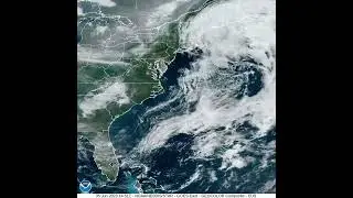 US East Coast Weather Satellite Video from June 5, 2023 | #shorts