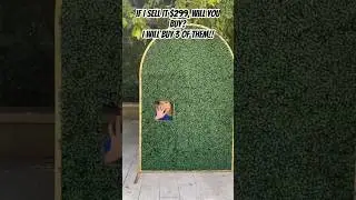 Will you? #backdrop #foldable #artigwall#archbackdrop #fakegrass #chiara #grasswall