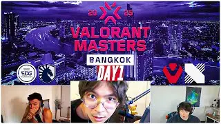 STREAMERS REACT TO THE BEST PLAYS OF VCT MASTERS BANGKOK DAY 1 (EDG vs TL & SEN vs DRX) TENZ,TARIK +