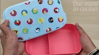 Set Pranzo Principesse Disney Tupperware Slim Lunch Box Container Snack  Divisiones Princess