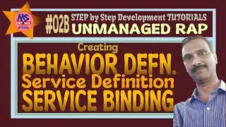 Creating Behavior Definition -Service Binding (Unmanaged Scenario #2b)