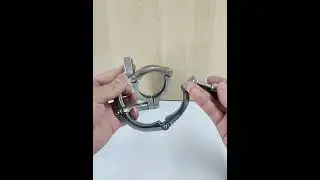 stainless steel DAIRY & FOOD pipe CLAMPS 3 SEGMENT hinged clamps