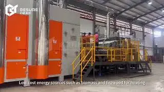 Thermal oil drying egg tray production line pulp molding making machine
