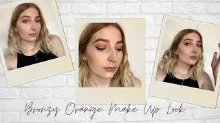 BRONZY ORANGE EYE MAKE UP LOOK