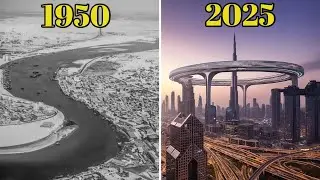 Дубай с 1950 по 2025 год | Эволюция Дубая || История Дубая || Эволюция Дубая
