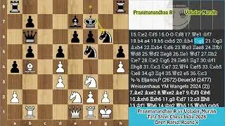 Praggnanandhaa R vs Volodar Murzin || Tata Steel Chess India 2026 - Open Rapid, Round 4