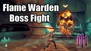 DARKSIDERS 3 [PS4 PRO] Gameplay - Flame Warden Optional Boss (Location & Fight)