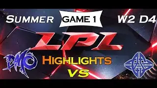 [LPL Summer]Highlights DMO vs ES[V&aacute;n 1][LPL M&ugrave;a H&egrave; Tuần 2 Ng&agrave;y 4][11.06.2020]