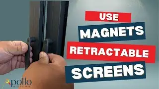 The Easy Way to Separate French Door Retractable Screens #retractablescreens  #magnet
