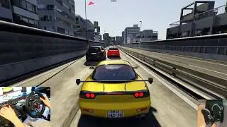Mazda RX7 Tuned - Wangan - Logitech G29 | Assetto Corsa