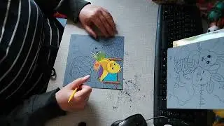 Scrats cards vrolijk Pasen #kraskaart