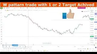 W Pattern Trade With 1 Target Achieved