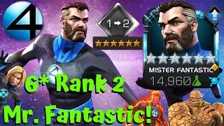 New 6-Star Rank 2 Mr Fantastic! Full F4 Team! Gameplay! - Marvel Contest of Champions
