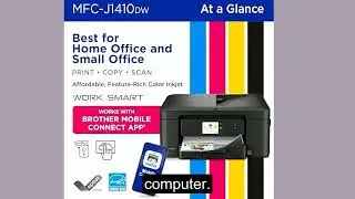 Brother Work Smart MFC-J1410DW Review | Wireless Color Inkjet All-in-One Printer | Duplex Printing