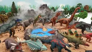 Volcano Eruption In Dinosaur Island! DIY Dinosaur Jurassic World with Dry Ice