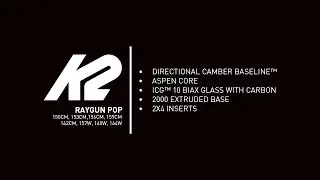 K2 Raygun POP Snowboard | 2020 K2 Snowboards