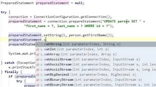 Java and JDBC tutorial #7: Update record