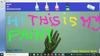 Paint using hand tracking Python openCV  with source code