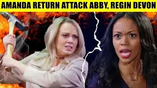 CBS Young And The Restless Amanda returns to Genoa to attack Abby, she is an adulterer with Devon