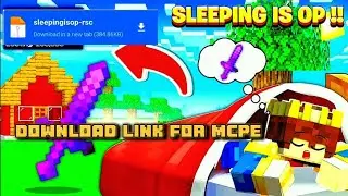 Sleeping gives op items mod for mcpe + java edition || how to download sleeping gives op items mod||