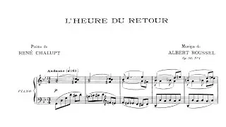 Albert Roussel - 2 Mélodies, Op. 50 [Score Video]